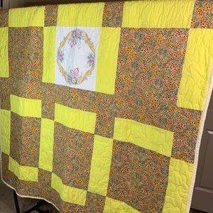 Quilt Embroidery Vintage Butterfly Floral #E33